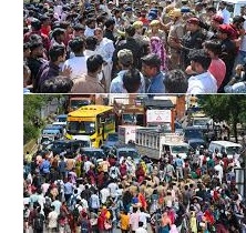 नोएडा में सैलरी को लेकर मजदूरों का हंगामा, सड़क जाम के बाद पुलिस ने किया लाठीचार्ज